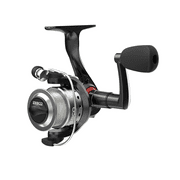 Zebco Verge Spinning Fishing Reel, Size 10 Reel, Changeable Right- or Left-Hand Retrieve, Pre-Spooled with 6-Pound Zebco Fishing Line, All-Metal Gears, TRU Balance Rotor, Black
