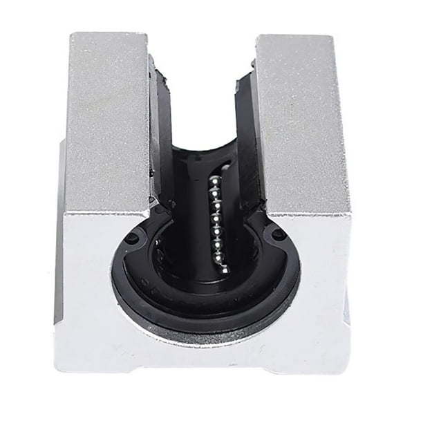 Kenally Deslizador lineal de tipo abierto SBR30UU, bloque deslizante de aleación de aluminio plateado, rodamiento lineal, unidad deslizante de bola de Herramientas y ferretería Kenally TO005216-00