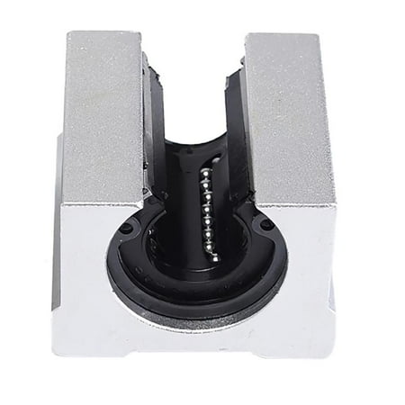 

SBR25UU Open Type Linear Slider Silver Aluminum Alloy Slide Block Linear Bearing Motion Ball Slide Unit for Linear Guide Rail