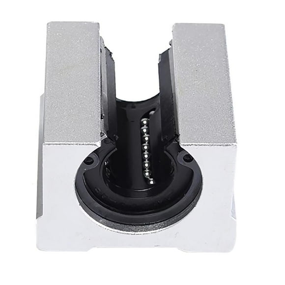 Kenally Deslizador lineal de tipo abierto SBR25UU, bloque deslizante de aleación de aluminio plateado, rodamiento lineal, unidad deslizante de bola de Herramientas y ferretería Kenally TO004111-00