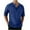 Dark Blue, variant on Mens Henley Shirts Casual Lightweight Half Sleeve Rolled Button Up T-Shirt Summer Beach Yoga Hippie Tops S-3X Olive Green