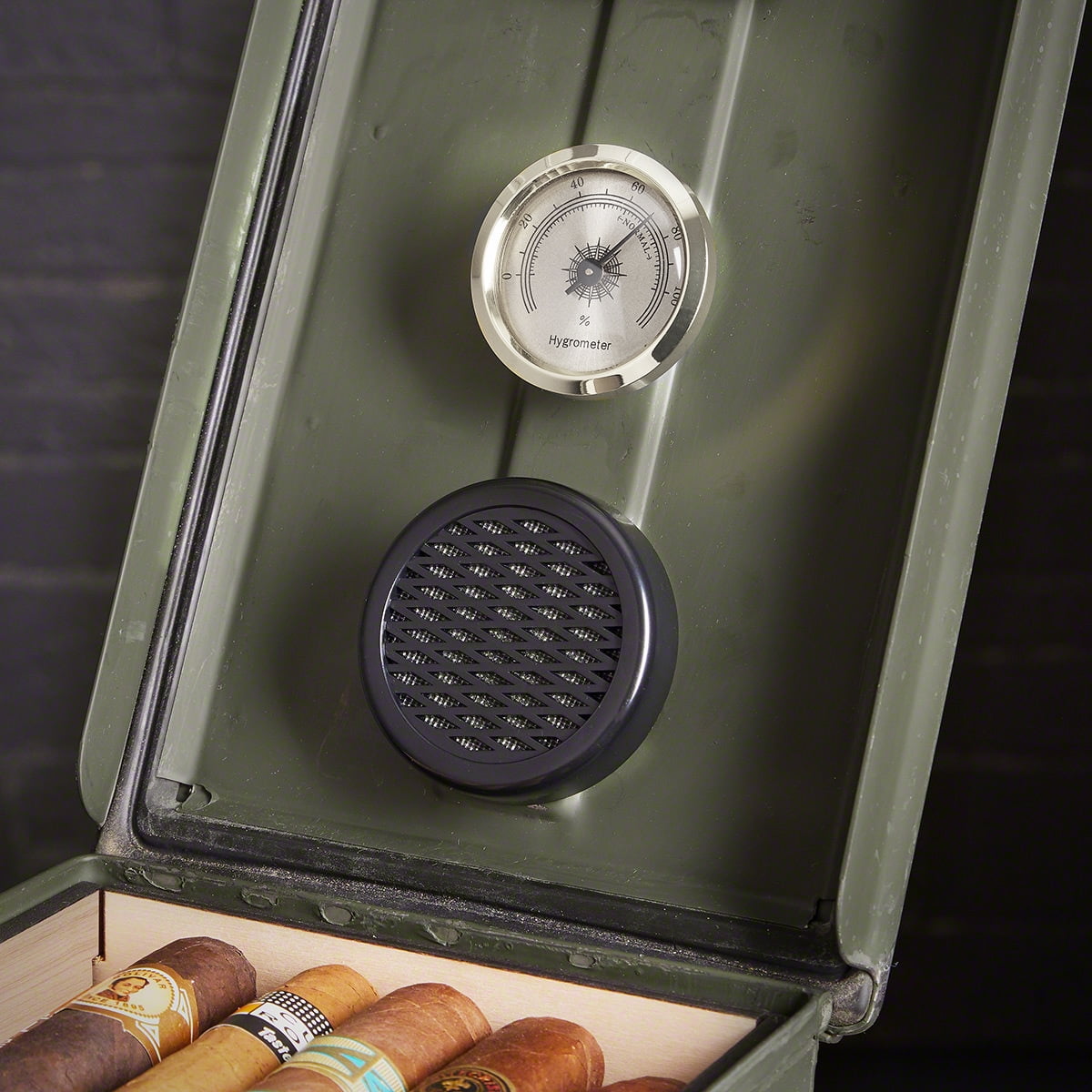 Stanford Engraved 50 Cal Ammo Can Cigar Humidor