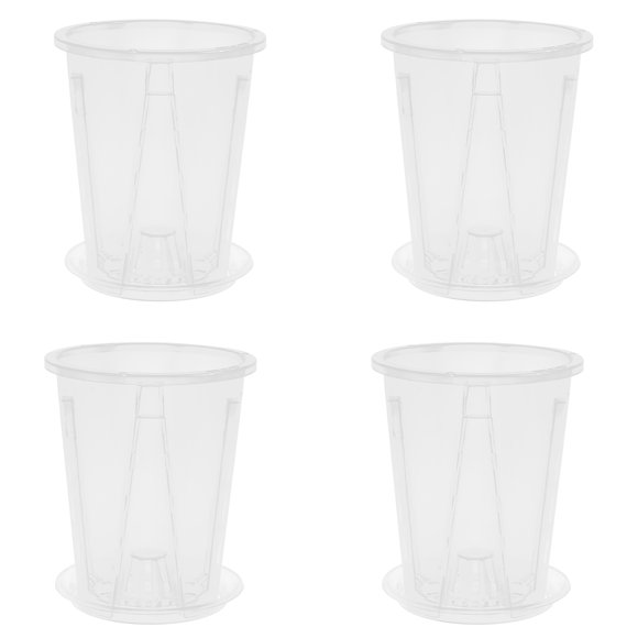 HEANUJJ 4Jgo Macetas Claras Para Con Orificios Y Para Cultivo Saludable