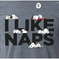 thumbnail image 2 of Peanuts Mens' Snoopy I Like Naps Character Sleep Pajama Set Shirt Pants, 2 of 5
