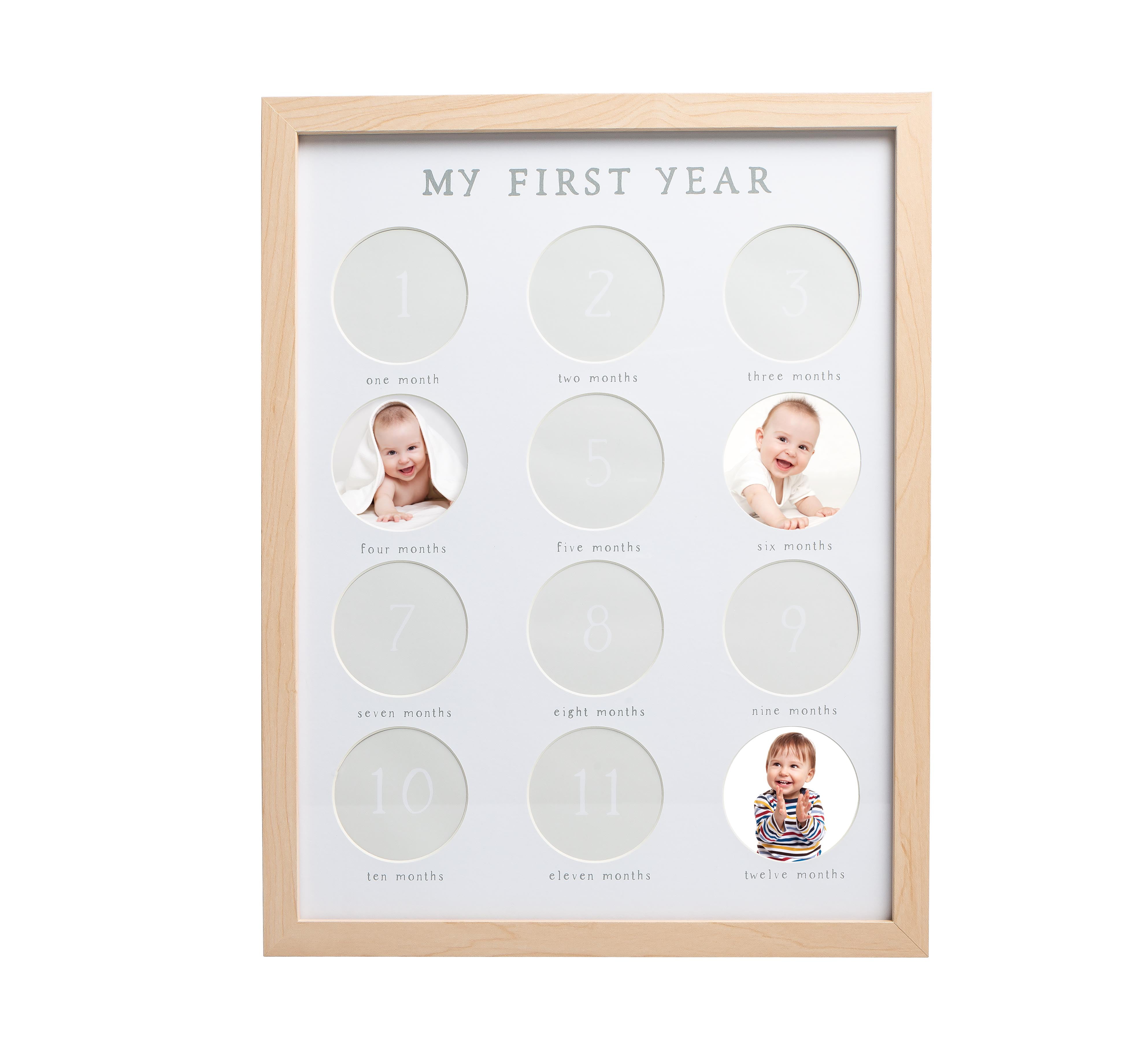 Pearhead Baby First Year Photo Frame, Neutral