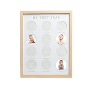 Pearhead Baby First Year Photo Frame, Neutral