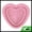 Pink, variant on Unique Bargains Foldable Heart-shaped Makeup Sponge Brush Cleaner Pink