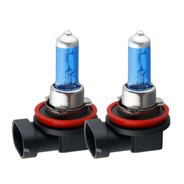 Bombilla brillante de 12 V y 6000 K, 2 unidades, lámpara blanca para faros, 100 W, H11, luz para coche