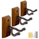 thumbnail image 1 of Soporte de pared para guitarra eléctrica acústica, madera de cebra, en forma de U, 1 of 6