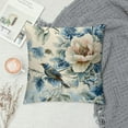 thumbnail image 2 of Patifu Chinoiserie Pillow Cover Vintage Blue Flower Throw Pillow Covers Spring Summer Floral Outdoor Pillow Cases  Cushion Covers for Couch Sofa Bedroom Chinoiserie Decor  18x18in, 2 of 5