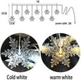 thumbnail image 5 of LED Snowflakes Curtain Lights Window Fairy String Lights Decoration for Home, Christmas, Wedding, Birthday, 5 of 5