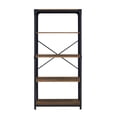 thumbnail image 4 of Urban Industrial Angle Iron 4-Shelf Bookcase, Reclaimed Barnwood, 4 of 8