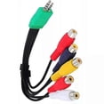 thumbnail image 2 of 1pc BN39-01154W 35mm + 25mm to 5 RCA Audio Video AV Component Adapter Cable For Samsung LED LCD TV BN3901154W, 2 of 5