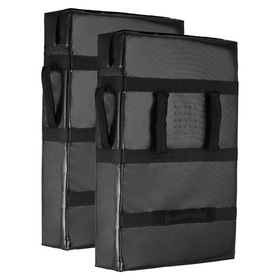 Heavy Duty 24x16 Inch Football Blocking Dummy Pads with Handles High Density Sponge Tackle Dummies Training Equipment for Basketball Hockey Lacrosse Black 2PCS