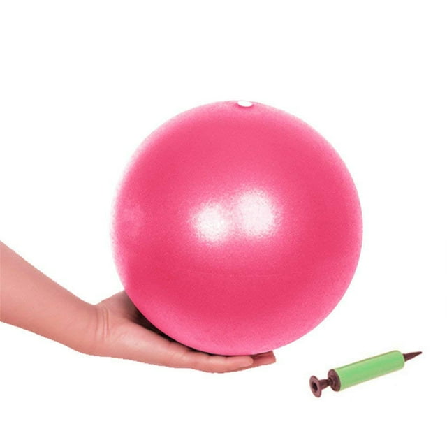 Pelota de ejercicio pequeña, mini pelota de fitness para barra, pilates, equilibrio, gimnasio, yoga, equilibrio, estabilidad, doblador físico, rojo