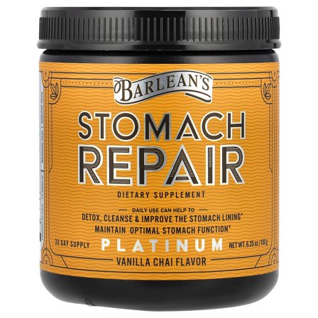Barlean's Stomach Repair, Vanilla Chai , 6.35 oz (180 g)