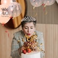 thumbnail image 3 of Miangastore Rose Gold Cloth Birthday Crown with Gorgeous Design for Girls and Creative Party Scene Layout Needs 1 Set, 3 of 9
