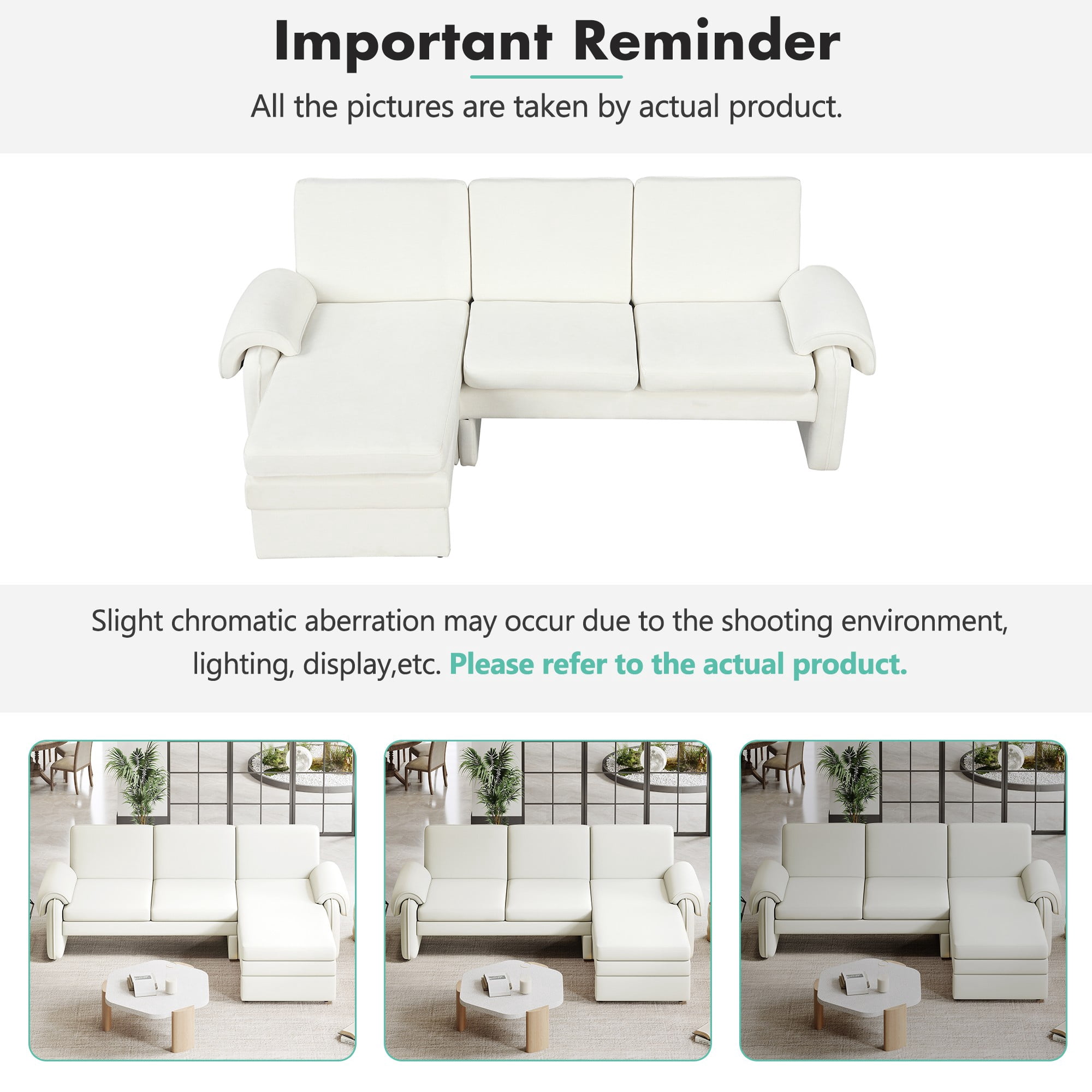 94.1" Convertible Futon Sofa Bed,Futon Sofa Couch with Adjustable Backrest,Reversible Chaise Lounge and Two Removable Armrest Pillows for Living Room,Beige