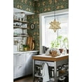 thumbnail image 4 of Claxy 14" Gold Star Pendant Light with Seeded Glass Shade, 4 of 9
