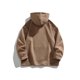 thumbnail image 3 of pstuiky camisas de manga larga para hombre, Pantalones cortos deportivos casuales de color sólido con bolsillo y manga larga con capucha para hombre camisetas de hombre xl, 3 of 4