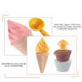 thumbnail image 5 of Loespoir Children's Play House DIY Simulation Ice Cream Model Toys, Straw Toys Cake Set, Creative Play Food for Imaginative Play, 5 of 9