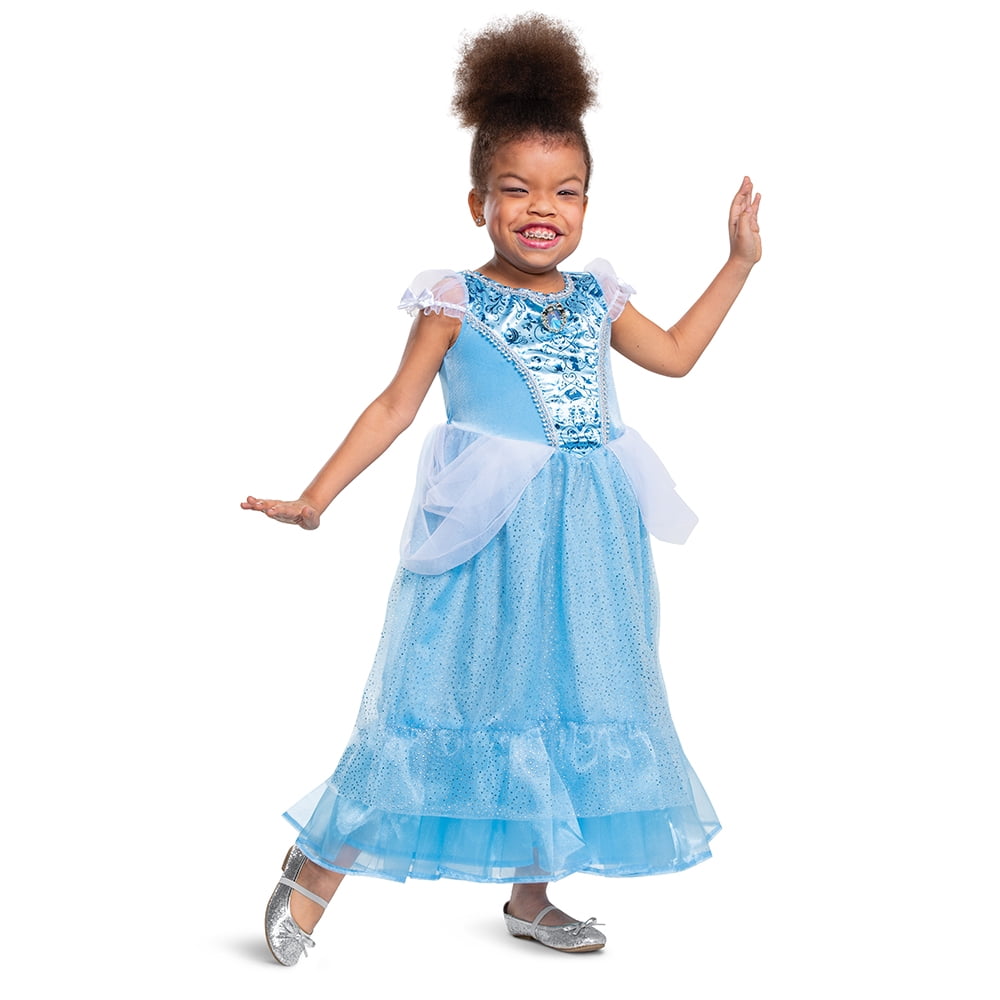 NEW Disney Store Princess Cinderella Costume Light Up Dress Shoes Girls Pretend 