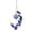 Blue, variant on XMMSWDLA Party DecorationsNatural Amethyst Crystal Stone Car Pendant Star Moon Pendant Hand Made Color Weave Energy Car Decorations