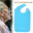 thumbnail image 4 of Baberos lavables anti-aceite impermeables para la hora de comer, protector de ropa reutilizable, toalla de saliva para la comida para adultos, ayuda para cocinar para (18 * 14 * 2cm-Azul 2) EOTVIA NO, 4 of 6