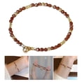 thumbnail image 2 of Women's Gemstones Adjustable Wristchain Healing Crystal Handmade Beaded Wristband Everyday Wear Jewelry, 2 of 8