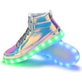 thumbnail image 2 of Light Up Shoes Men Women LED Shoes High Top Adult Light Up Sneakers Glow in The Dark Shoes with USB Recharging for Dancing Parties, 2 of 7