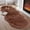 Brown, variant on Czzoypi Rugs for Bedroom 15.6x55.1in Rug Furry Runner Rug Faux Fur Rug Washable Fluffy Rug Rabbit Rug Shag Rug for Living Room Nursery Kids Rug Room Decor