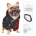 thumbnail image 3 of Fotbe 2025 New Year 2 Print Small Dog Sweater Hoodies Pet Grey Hooded Soft Fleece Sweatshirts with Pocket Fall Winter Puppy Cat Sweaters Warm Clothes-X-Large, 3 of 7