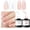 Nude Blanc, variant on modelones Gel Nail Polish Set, 2 Pcs 15 ML Black and White Gel Polish White Gel Nail Polish Soak Off LED Gel Polish Spring Nails Art Manicure Home Gift for Women Girl