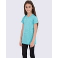 thumbnail image 2 of Real Essentials 4 Pack: Girls Short Sleeve Dry-Fit Crew Neck Active Athletic Performance T-Shirt, 2 of 6