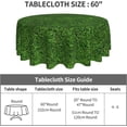 thumbnail image 4 of Green Grass Field Funny Waterproof Picnic Patio Party Round Table Cloth Cover Decorations Fabric 60 Inch Circular Tablecloth for 20-47 Inch Home Dining Room Kitchen Decor, 4 of 6