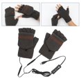 thumbnail image 4 of Guantes de calefacción USB con cubierta para los dedos Guantes de computadora portátil de doble cara para escribir Unisex café de un lado Colcomx Guantes calefactados, 4 of 8