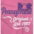 thumbnail image 2 of Pennsylvania Liberty Bell State Shape Women's Graphic T Shirt Tees Brisco Brands S, 2 of 6