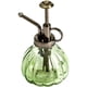 thumbnail image 1 of hamacy Plantas de botella de spray de vidrio rojo, estilo vintage de 16 cm de alto con bomba superior de plástico de bronce Botella de spray de una mano para plantas de interior, limpieza, 1 of 5