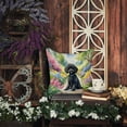 thumbnail image 4 of Black Poodle Spring Path Throw Pillow 14 in x 14 in, 4 of 4