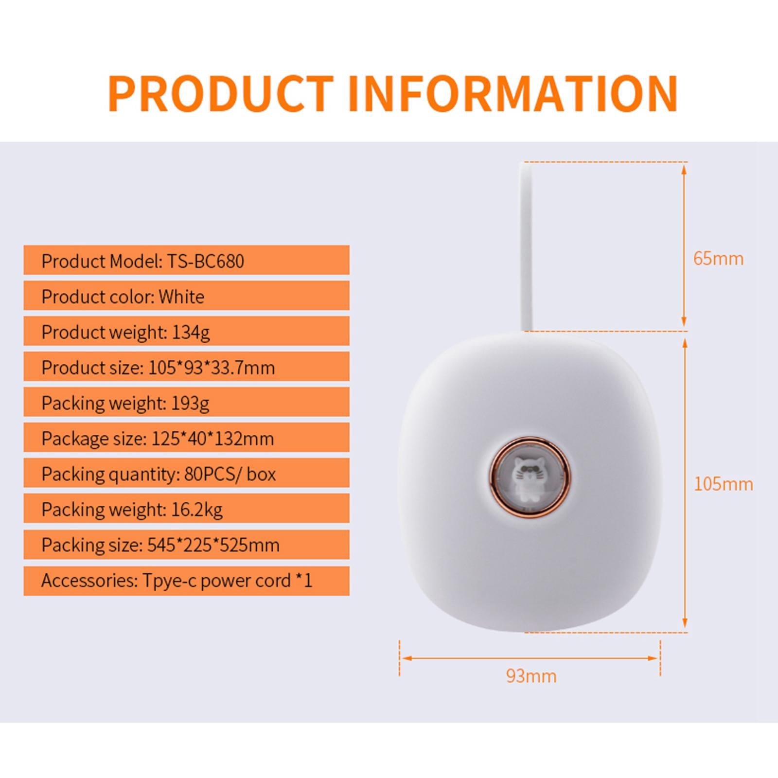 Tongina Vibrating Alarm Clock Bed Shaker Cute Travel Alarm Clock LED Digital Clock Silent Wake for Bedside Dorm Students Adults Teens