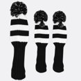 thumbnail image 1 of Stripes Knitted Golf Club Head Covers Juego de 3 piezas 1 3 5 Driver y Fairway HeadCovers Se adapta, 1 of 5