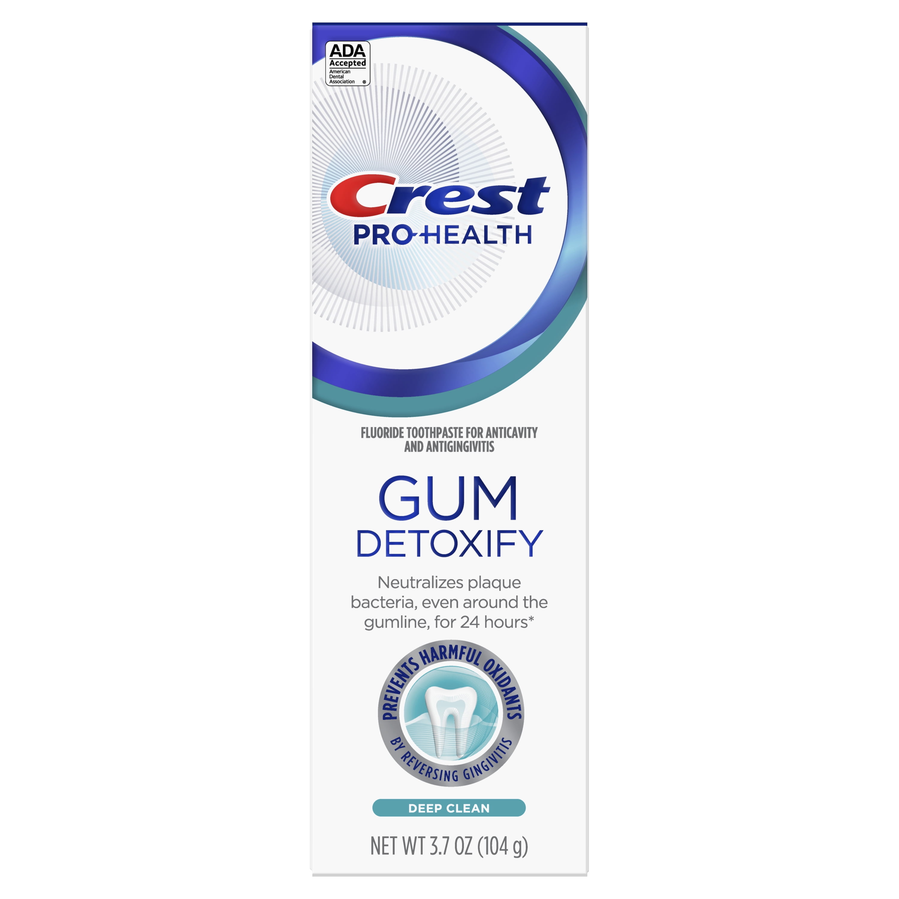 Crest ProHealth Gum Detoxify Toothpaste, Deep Clean, 3.7 oz