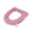 Pink, variant on Bomd Toilet Seat Cover Pad, Soft Thicker Warmer Stretchable Washable Cloth Toilet Seat Cover Pads, Panda Pattern Toilet Seat Cover Pads 14.96×16.93In Beige