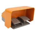 thumbnail image 2 of Interruptor de pie doble, interruptor de Pedal de alimentación momentáneo de doble acción mecánico automático con cubierta protectora de 220V, 2 of 14