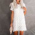 thumbnail image 4 of onlyliua Beach Dresses for Women Short Sleeve Crew Neck Solid Bodycon Plus Size Dresses Minimalist Design Loose Fit Flowy Maxi Dresses Linen Simple for Party Clearance Items, 4 of 9