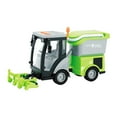 thumbnail image 1 of Véhicule de Nettoyage Robuste, Camion Balayeuse de Rue, Échelle 1/16 friction Verte, 1 of 9