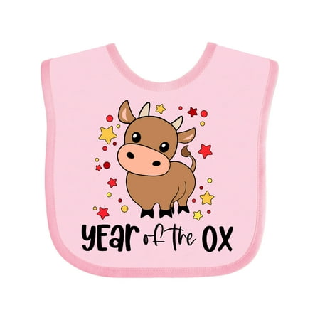 

Inktastic 2021 Year of the Ox Cute Gift Baby Boy or Baby Girl Bib