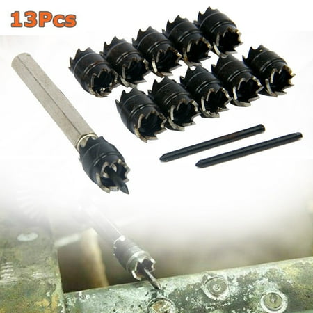 

BCLONG 13pcs Spot Weld Drill Bit Rotary Spot Weld Drill Welding Joint Positioning Tools