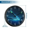 thumbnail image 3 of Voice Activated Clock with Glow Light 12 Inch Large Silent Wall Clock Battery Operated for Home Decor Blue Deep-sea Creature, 3 of 8