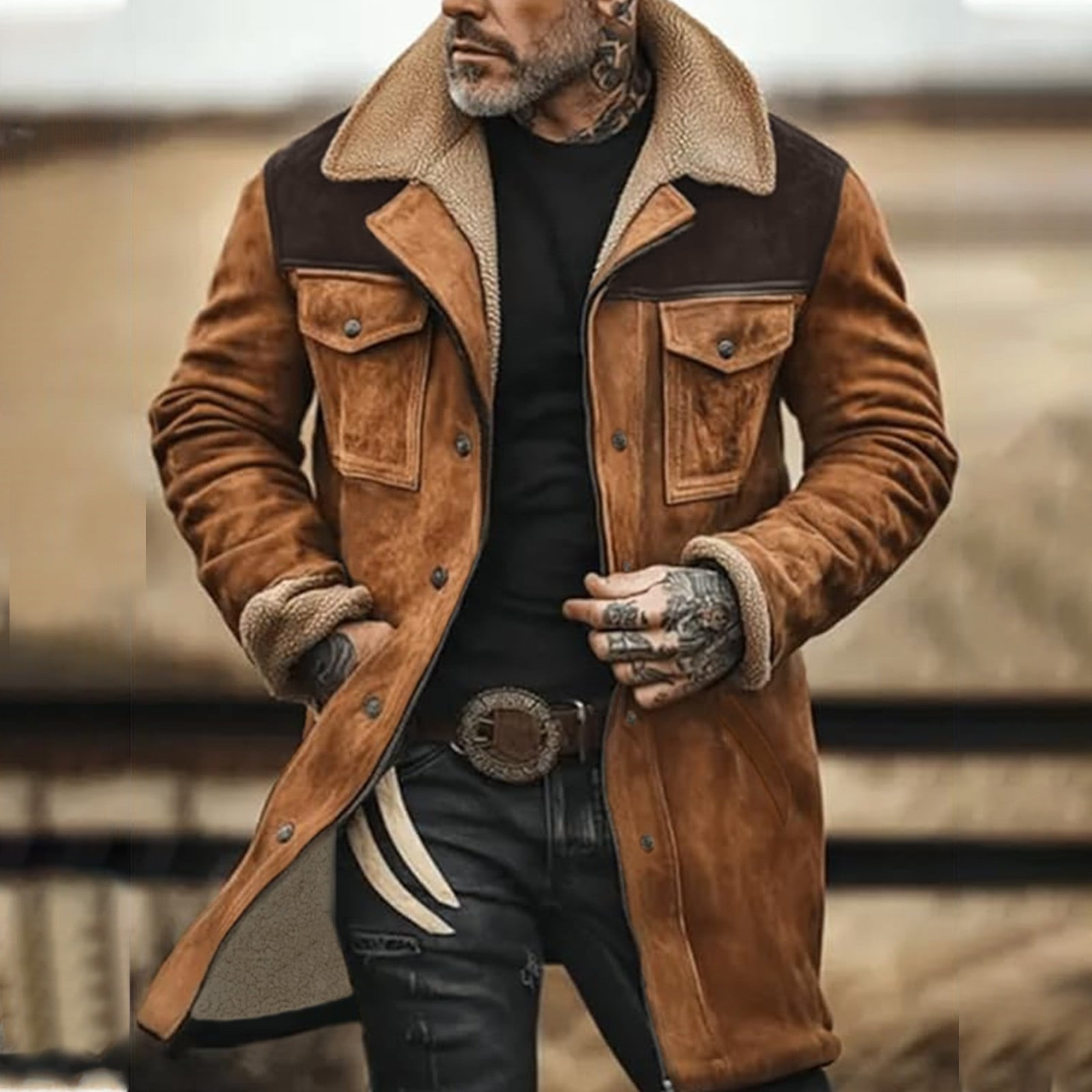 Jackets for Men Men's Western Jackets Mens Jacket Jackets for Me 並行輸入品 Western Leather Jacket for Men: Bold. Rugged. | Buffalo Jackson